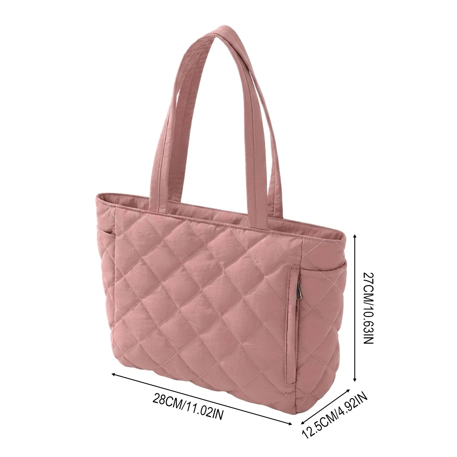 Women Tote Bag Large Capacity Quilted Design For 15.6 Inch Laptop And Daily Use Peaceful Pleasures Health and Wellness