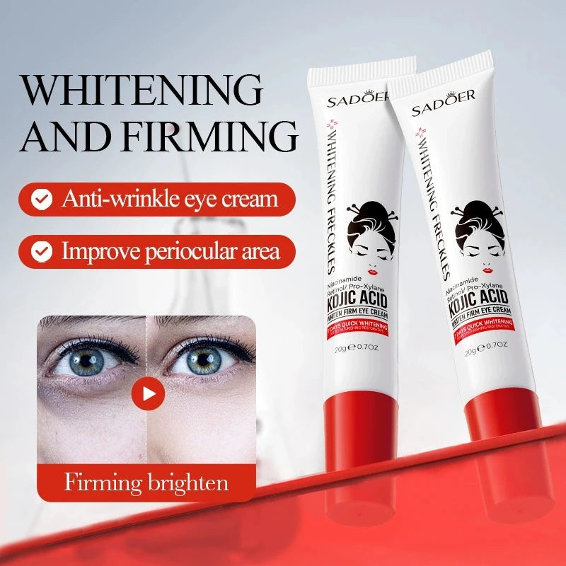 SADOER Kojic Acid Skin Care Set – Face Cream & Eye Cream