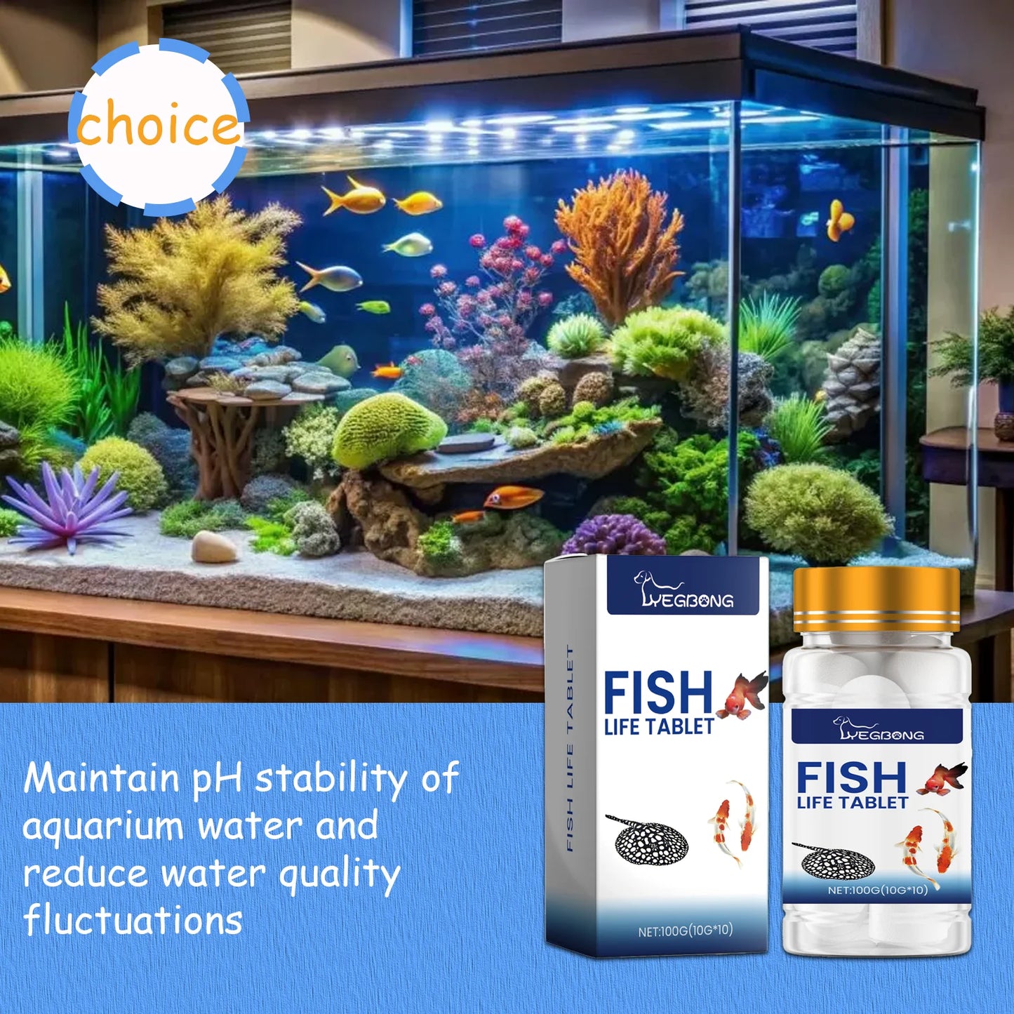 Aquarium Salt Slices 100g | Fish Tank Water Conditioner