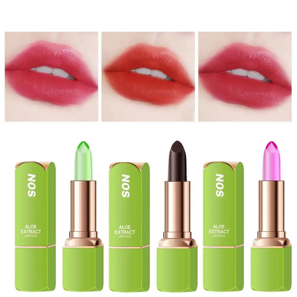 Color Changing Tinted Lip Balm Lipstick Aloe Vera Lipstick Moisturizing Long Lasting Lipsticks Lip Balm Peaceful Pleasures Health and Wellness