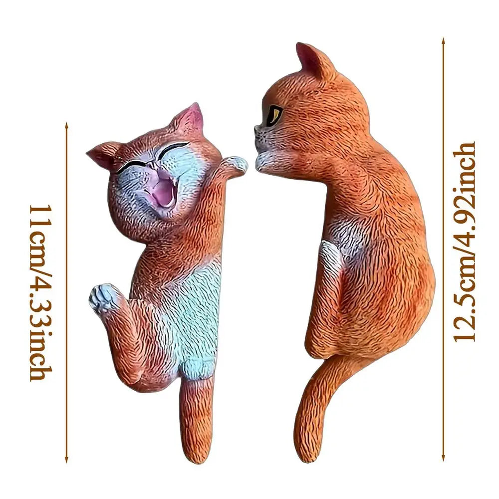 Light Panel Sticker 2-Piece 2D Removable Cartoon Cat Wall Art Decals For Light Panel For Home Office Kids Room Bedroom Kitchen Peaceful Pleasures Health and Wellness Orange China Mainland