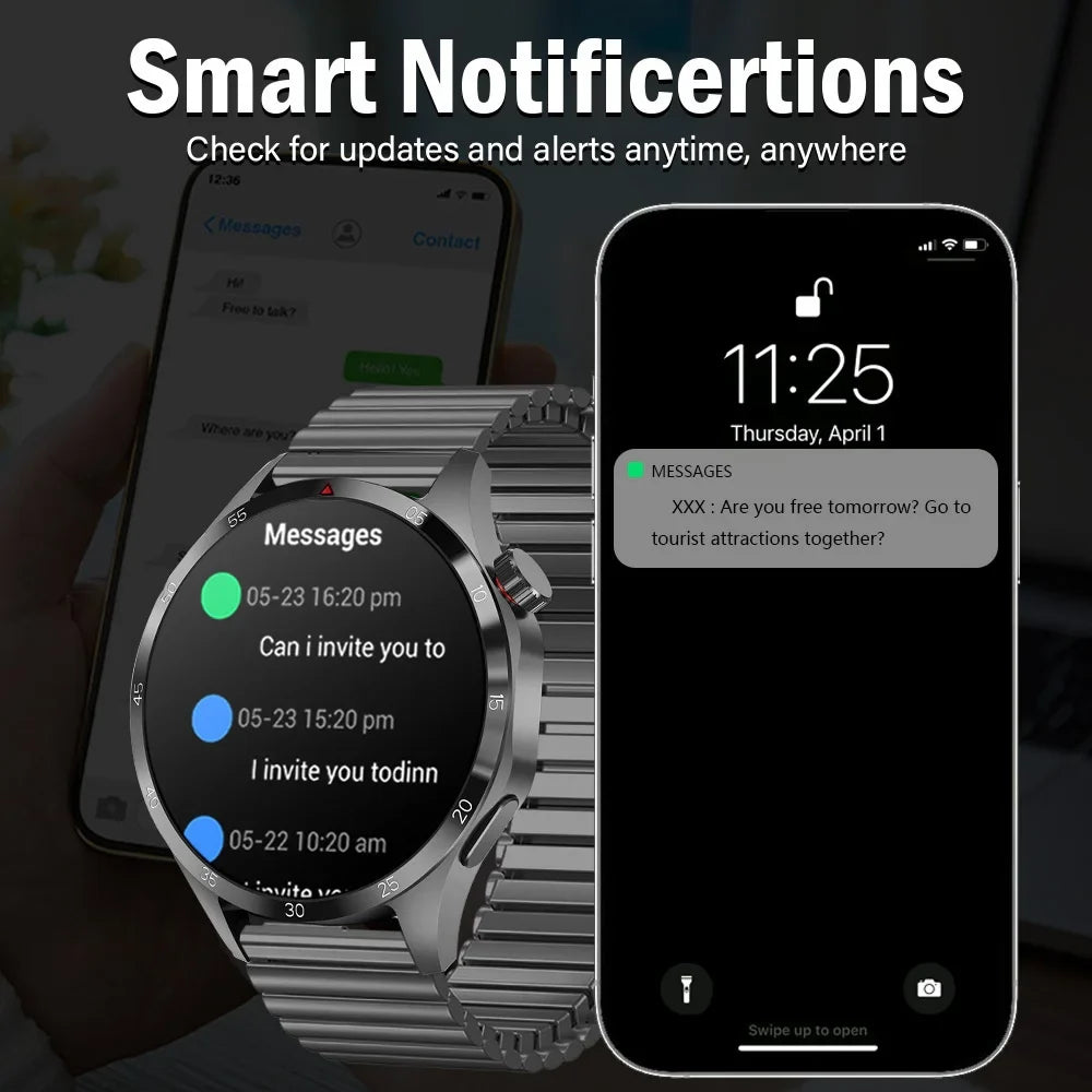 ERUN Smart Watch 1.5" Touch Screen | Sports Tracker & Alerts