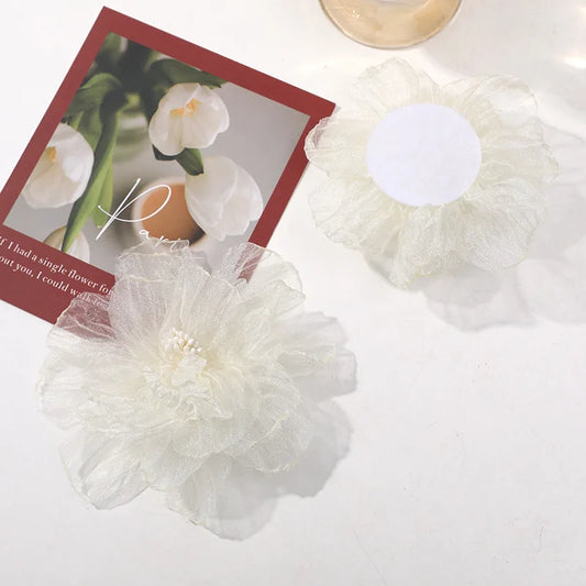 75mm Organza Fabric Flower for DIY Hair Clips & Headbands DIY Craft Embellishment Oasis Select