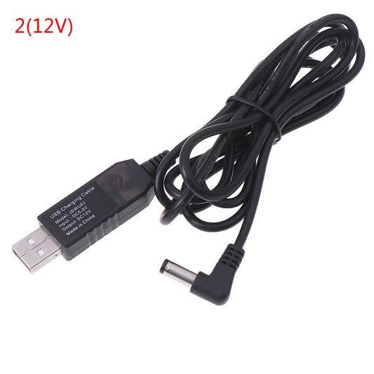 High Quality USB DC 5V To DC 9V 12V Step Up Cable 2.1x5.5mm Jack Connector Converter Wire Peaceful Pleasures Health and Wellness A2-12V