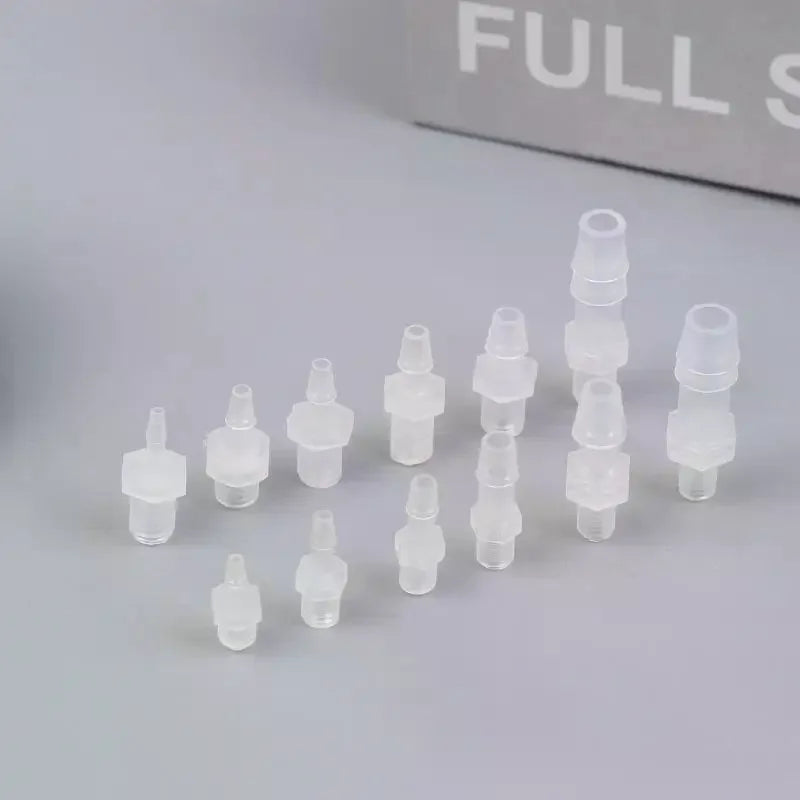 PP Plastic Hose Joint Adapter Air Valve Connector 10 Pack