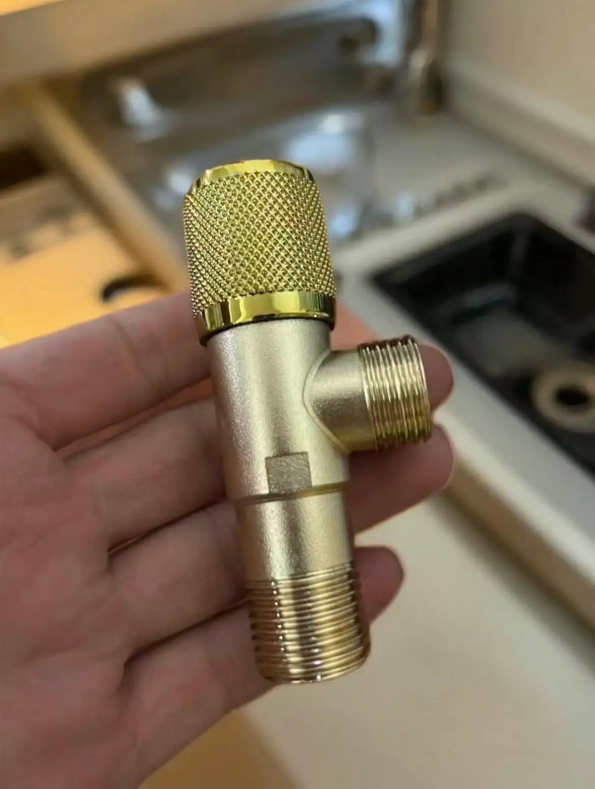 G1/2 Brass Triangle Stop Valve | Toilet, Faucet & Heater Shut-Off
