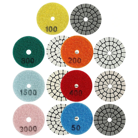 1X Dry Polishing Pad Granite Marble Sanding Disc Stone Dia-mond Peaceful Pleasures Health and Wellness