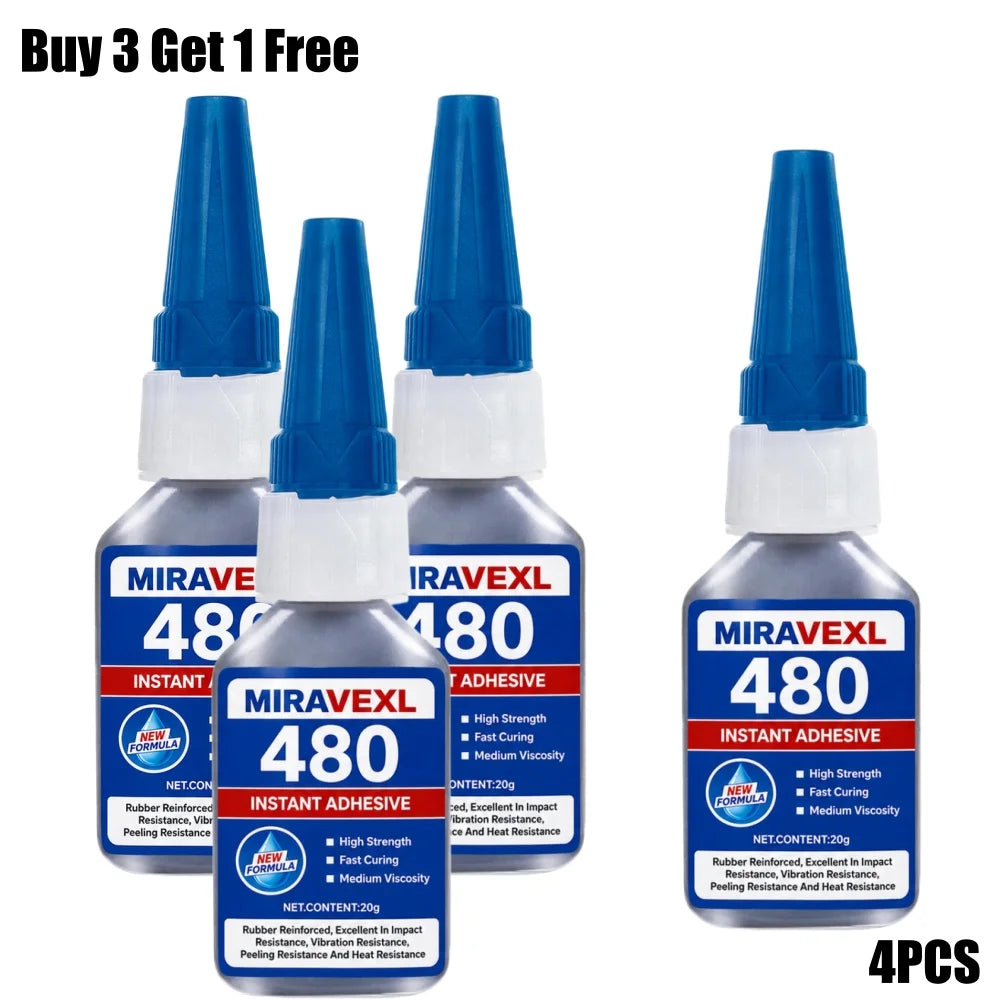 Black Instant Adhesive 480 SuperGlue High Strength Fast Curing Tough Rubber Bond Cyanoacrylate For Metal Plastic Wood Car Repair Peaceful Pleasures Health and Wellness Buy 3 Get 1 Free
