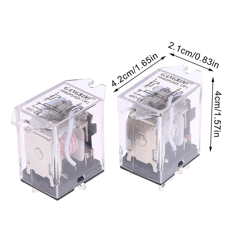 JQX-13F HH62P High Power Relay Coil General DPDT Micro Mini Electromagnetic Relay Switch With Socket Base AC220V DC12V24V Peaceful Pleasures Health and Wellness