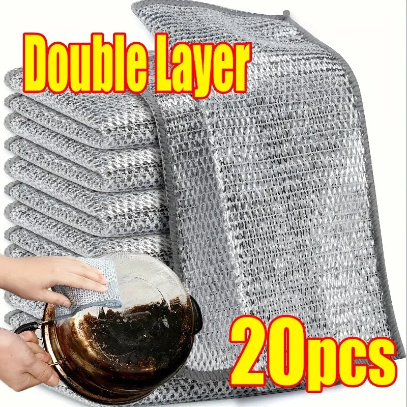 Silver Wire Magic Kitchen Cleaning Cloth – 1–20 Pack