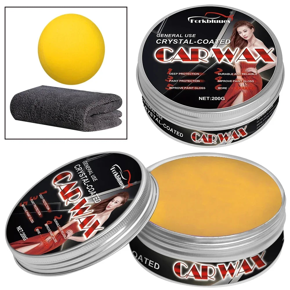 Natural Brazilian Carnauba Wax Paint Beauty Polish and Stain Removal Anti-scratch Car Wax Coating Solid Car Wax Peaceful Pleasures Health and Wellness For all car