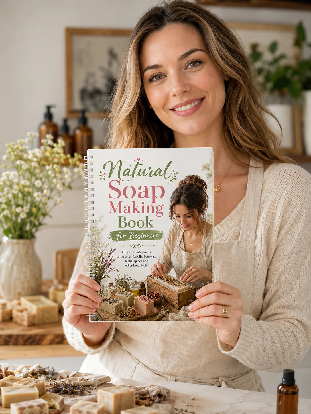 A5 Spiral Binding Natural Handmade Soap Making Guide Essential Oil