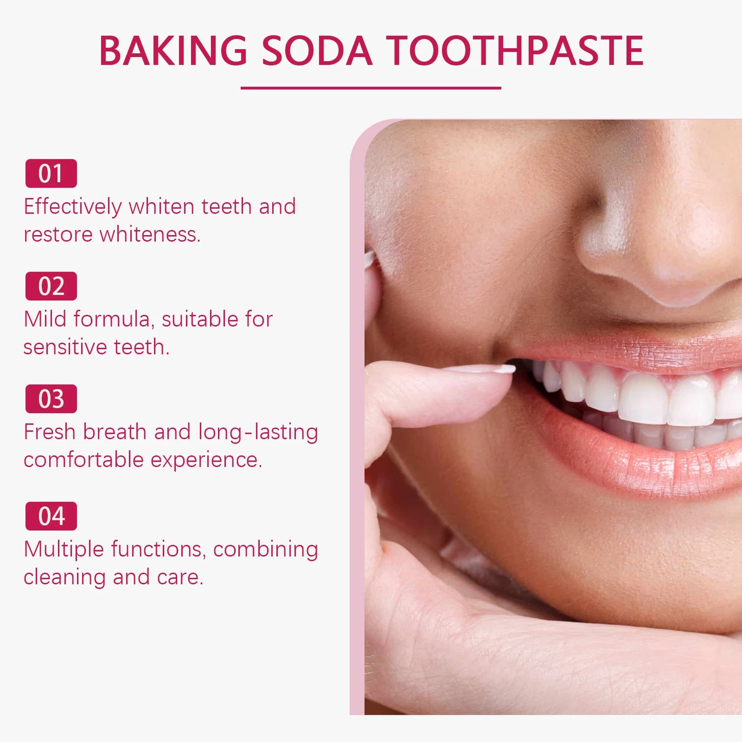 Oralhoe Baking Soda Toothpaste | Mint, Anticavity, Enamel Safe