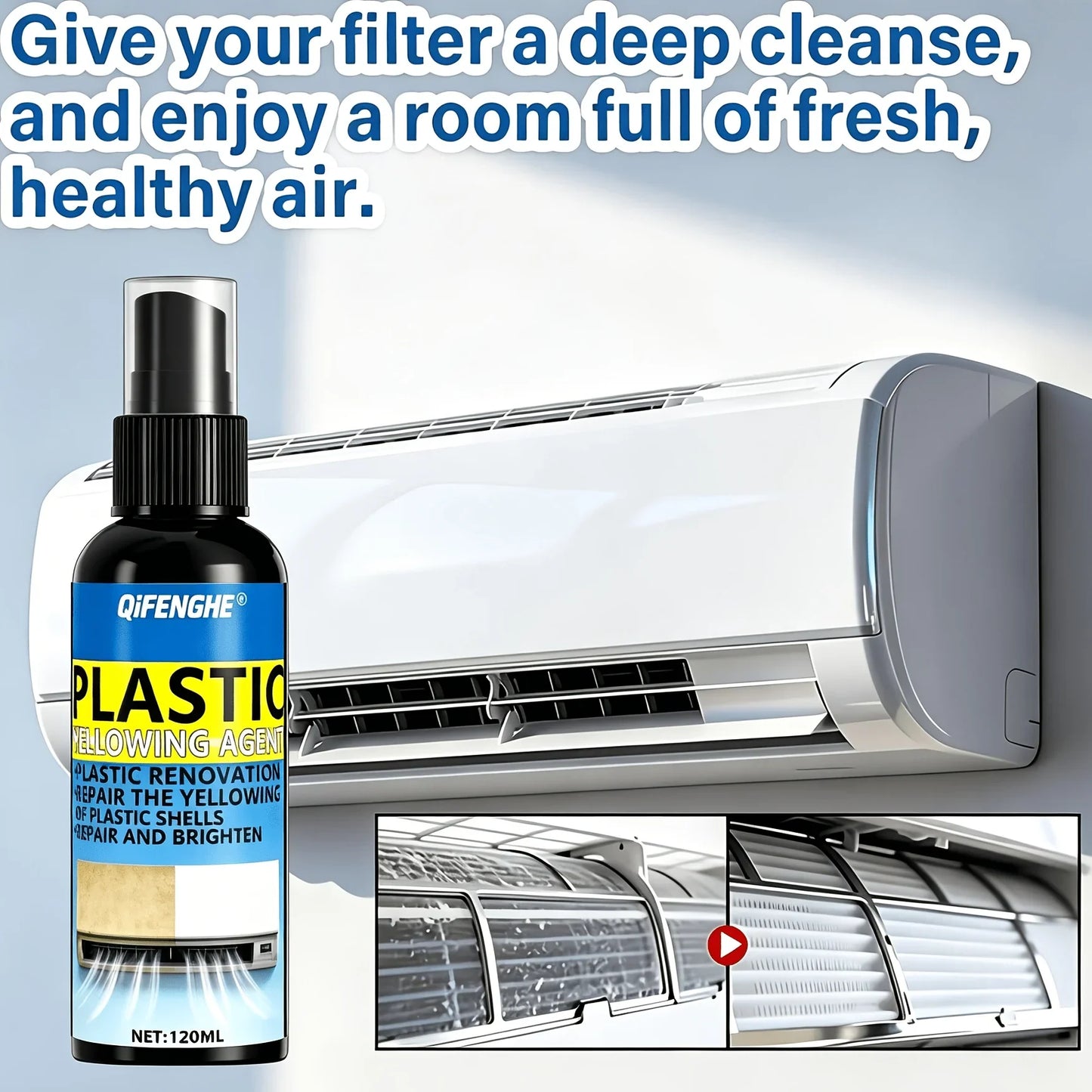 AC Coil & Plastic Cleaner Spray – Energy Efficiency | QIFENGHE