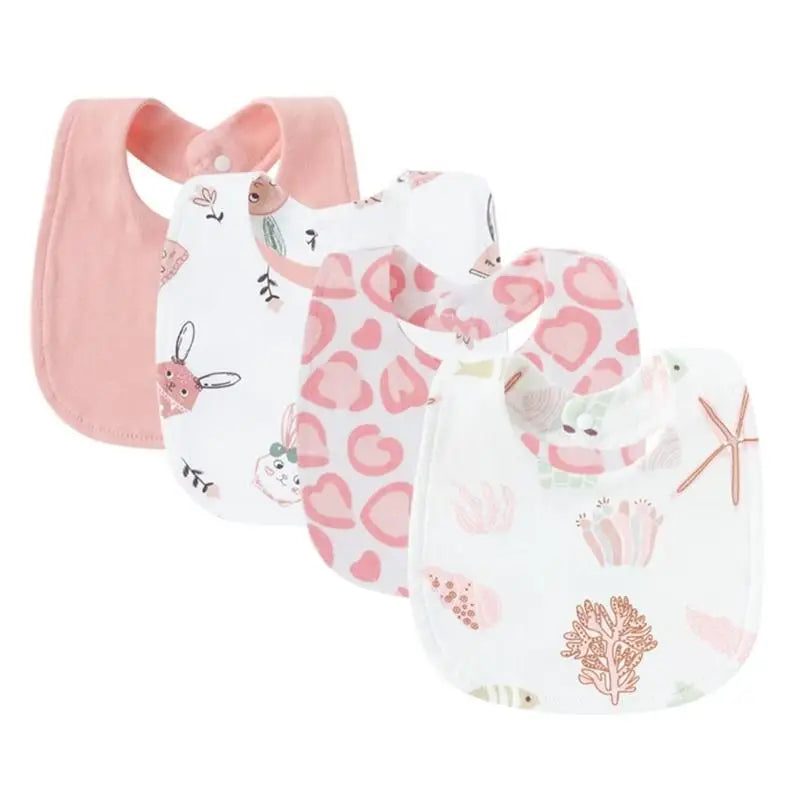 Baby Bandana Bibs 4-Pack | Soft Cotton Drool & Teething Bibs
