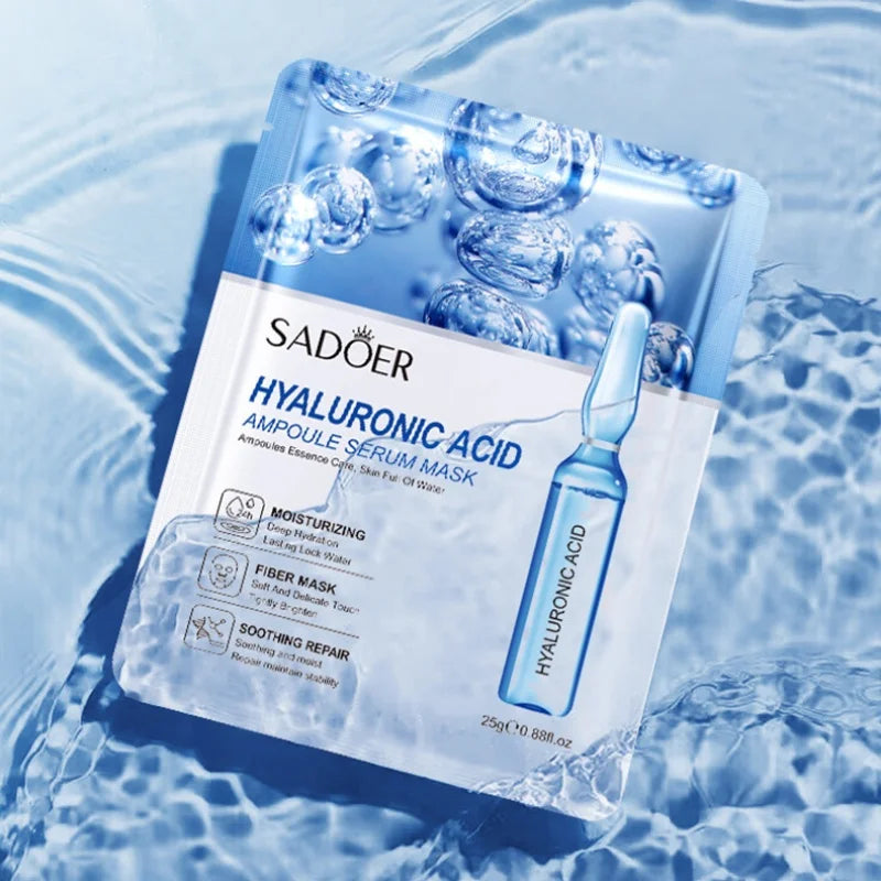 10-Pack Hyaluronic Acid Ampoule Essence Face Masks