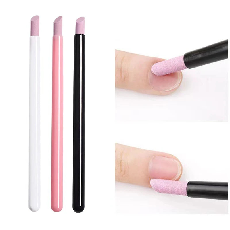 Professional Nail Polishers Short Files Exfoliating Tools Quartz