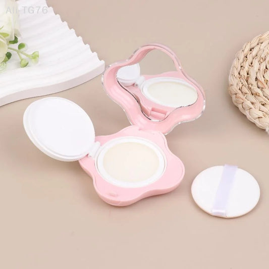 Mini Air Cushion Foundation Case with Puff, Sponge & Mirror Refillable Makeup Compact Peaceful Pleasures Health and Wellness