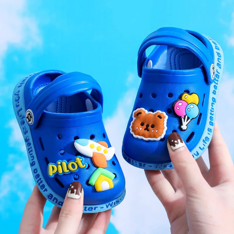 Kids Cartoon Flip Flops | Boys & Girls Beach Slippers