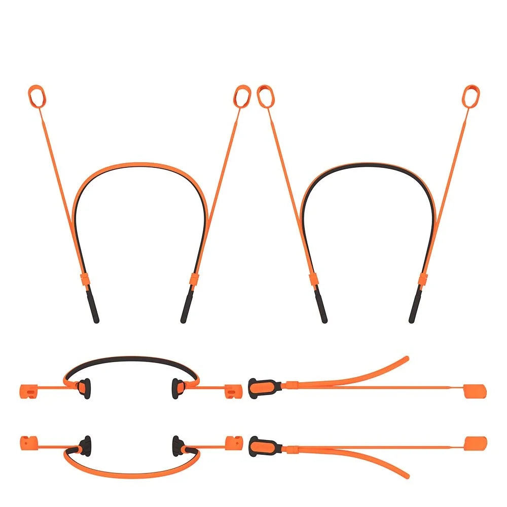 Protective Case For Sony WF-1000XM6 Earbuds Anti-Loss Lanyard For WF-1000XM6 Sports Lanyard Available In A Variety Of Colors Peaceful Pleasures Health and Wellness Orange