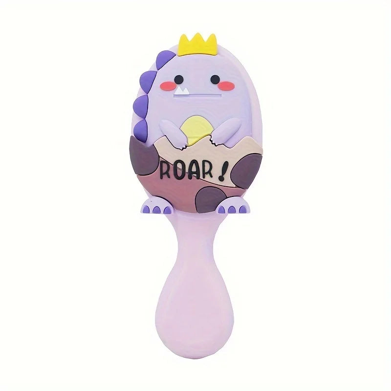 Dinosaur Mini Detangling Brush – Air Cushion Scalp Massager