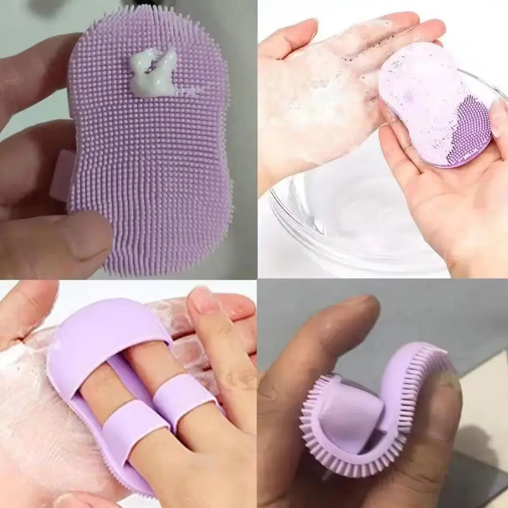 Silicone Facial Cleansing Brush 2-Pack | Finger-Fit Exfoliator