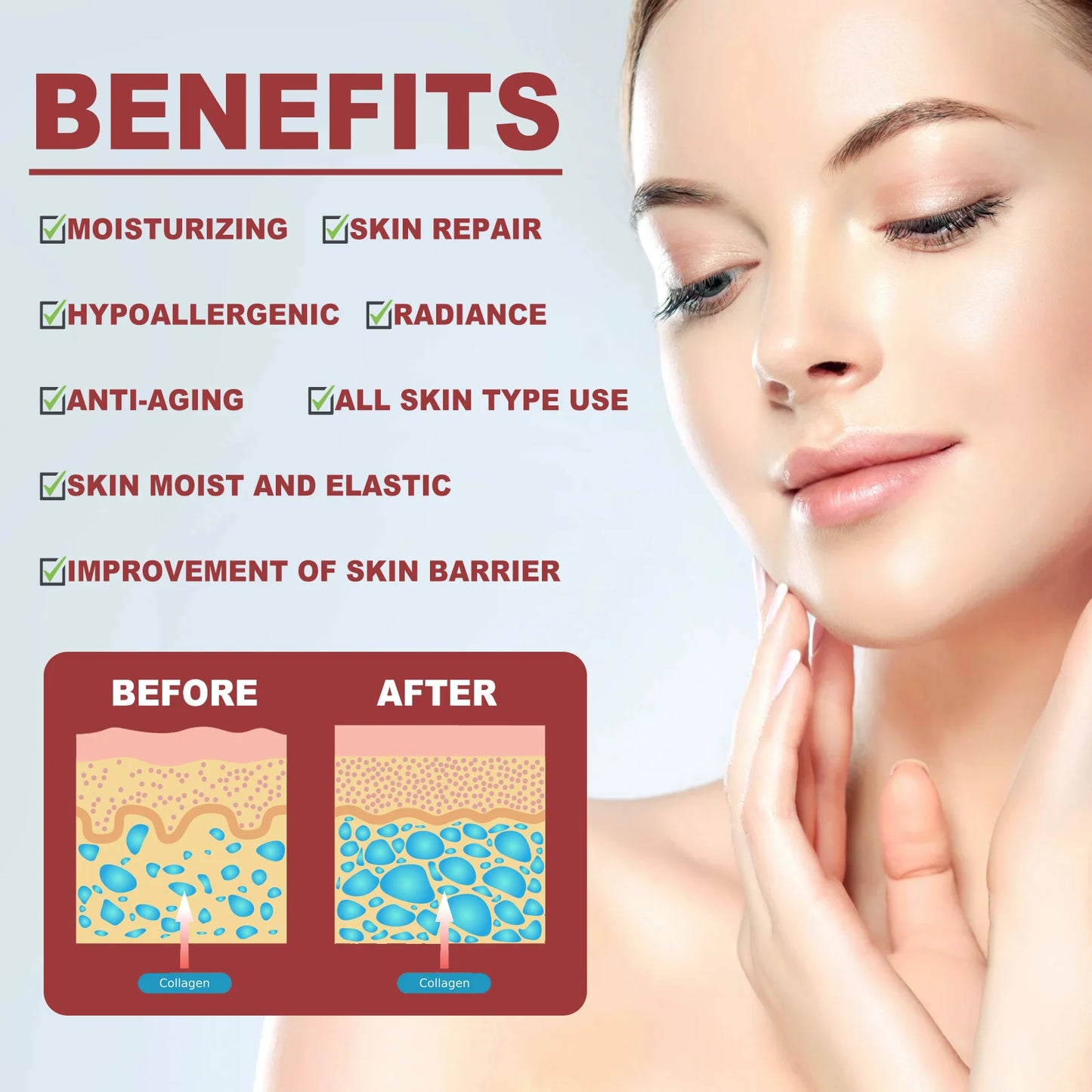 Collagen Membrane Facial Mask – Anti-Aging Wrinkle Patches Peaceful Pleasures Health and Wellness