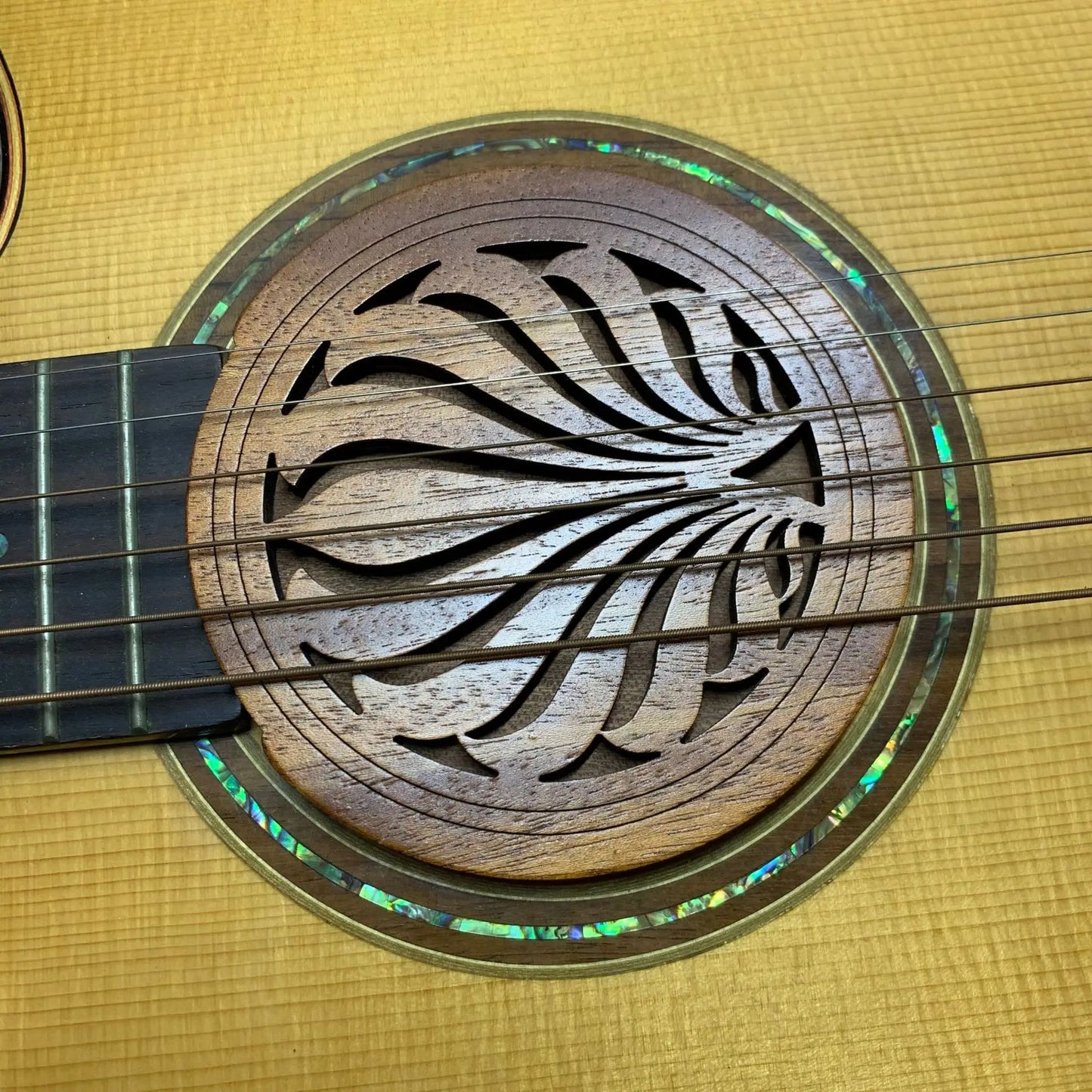 Guitar Wooden Soundhole Sound Hole Cover Block Feedback Buffer