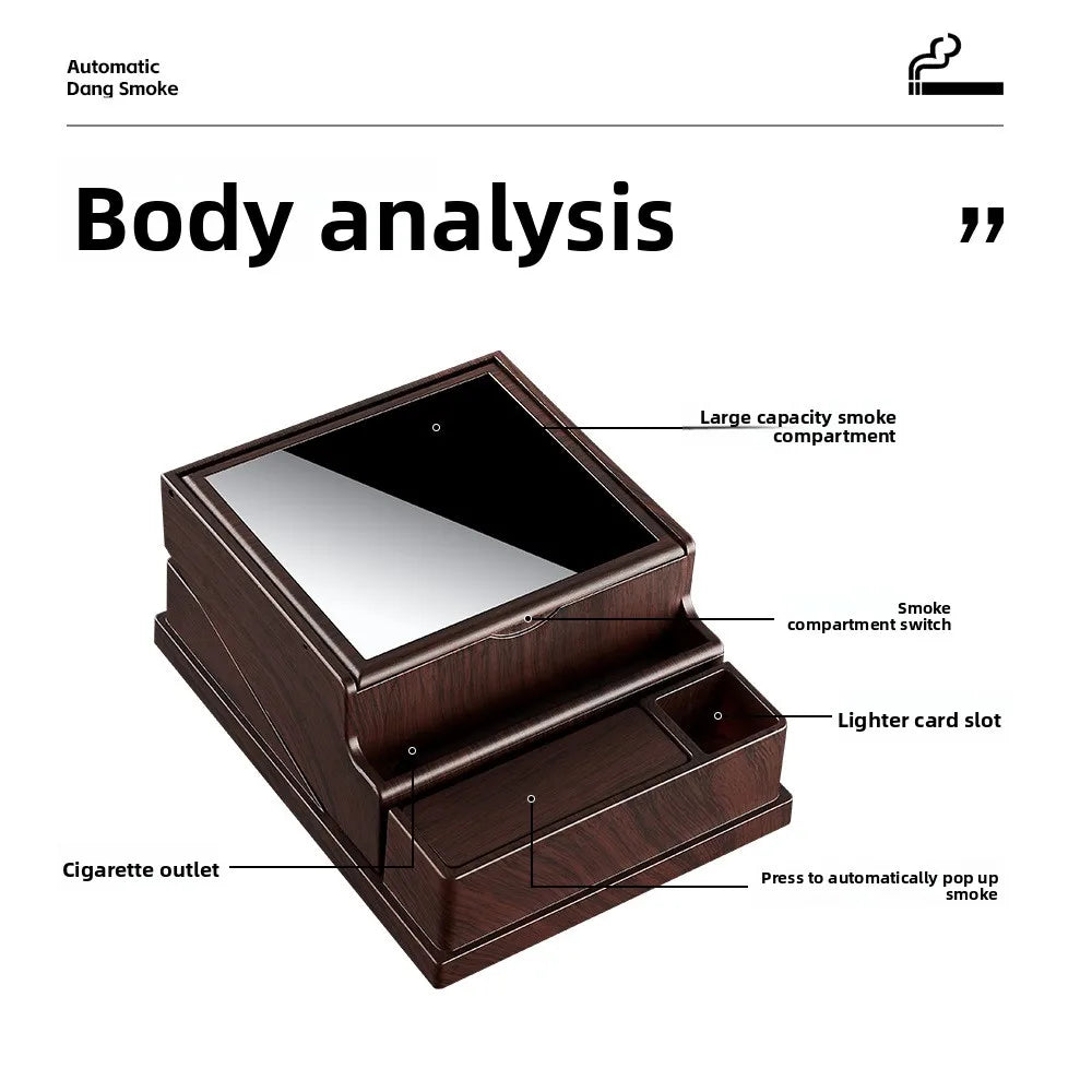 Sturdy Portable Cigarettes Case Automatic Eject One-Click Cigarettes Retrieval Can Store 20 Cigarettes Box For Indoor Outdoor Peaceful Pleasures Health and Wellness