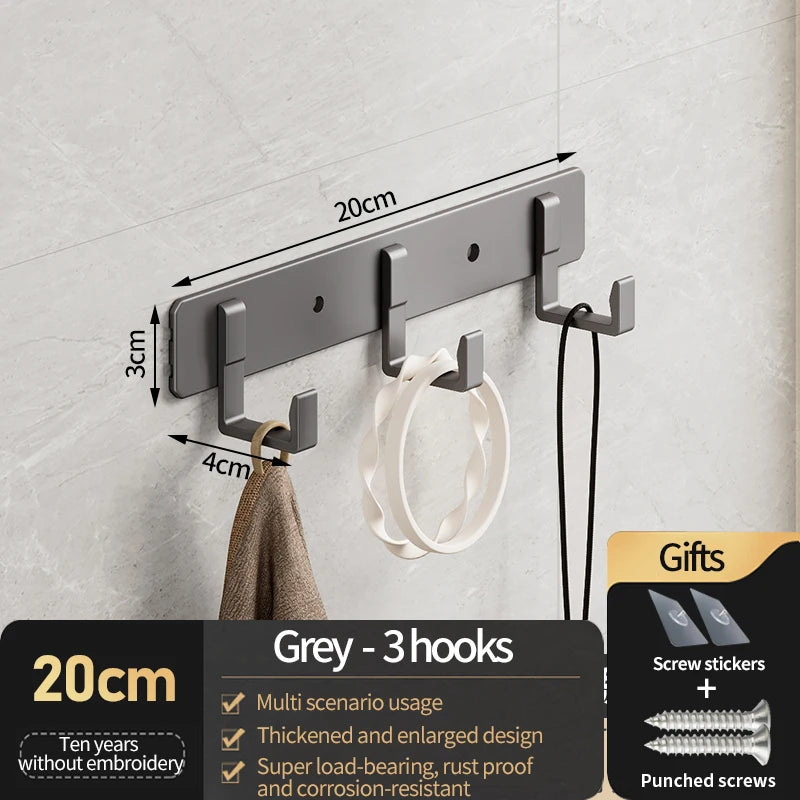 YUNJIEYA Aluminum Wall Hooks – Coat, Robe & Wardrobe Hanger