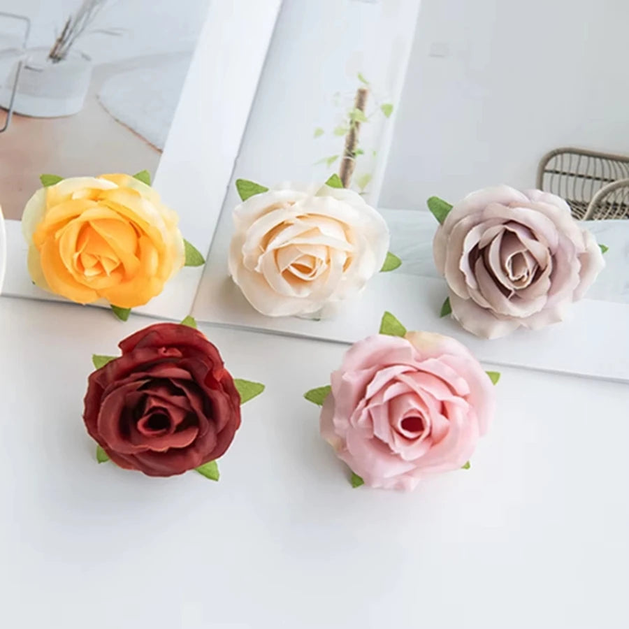 Artificial Silk Rose Heads 15/30pcs | Wedding & Party Decor Artificial Flower Heads Peaceful Pleasures Health and Wellness