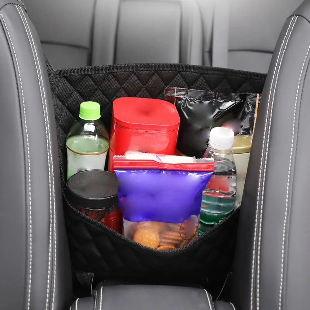 PU Leather Car Seat Organizer – Between Seat Storage Bag