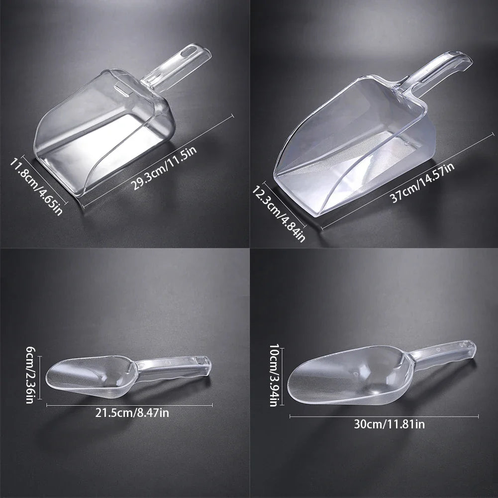 Clear PC Ice Scoop – BPA-Free Polycarbonate Food Shovel
