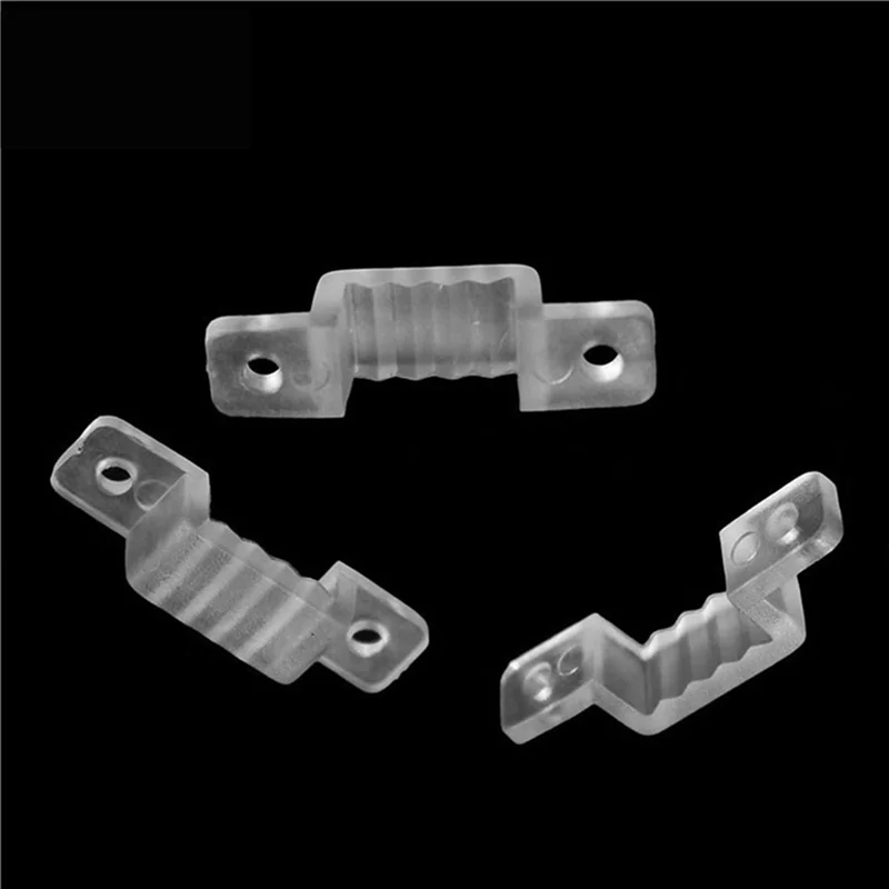 Y51A-Led Light Strip Mounting Clip 5730 / 2835 / 5050 Mounting Holder Translucent Snap (Width 14Mm, 200 Pieces) Peaceful Pleasures Health and Wellness