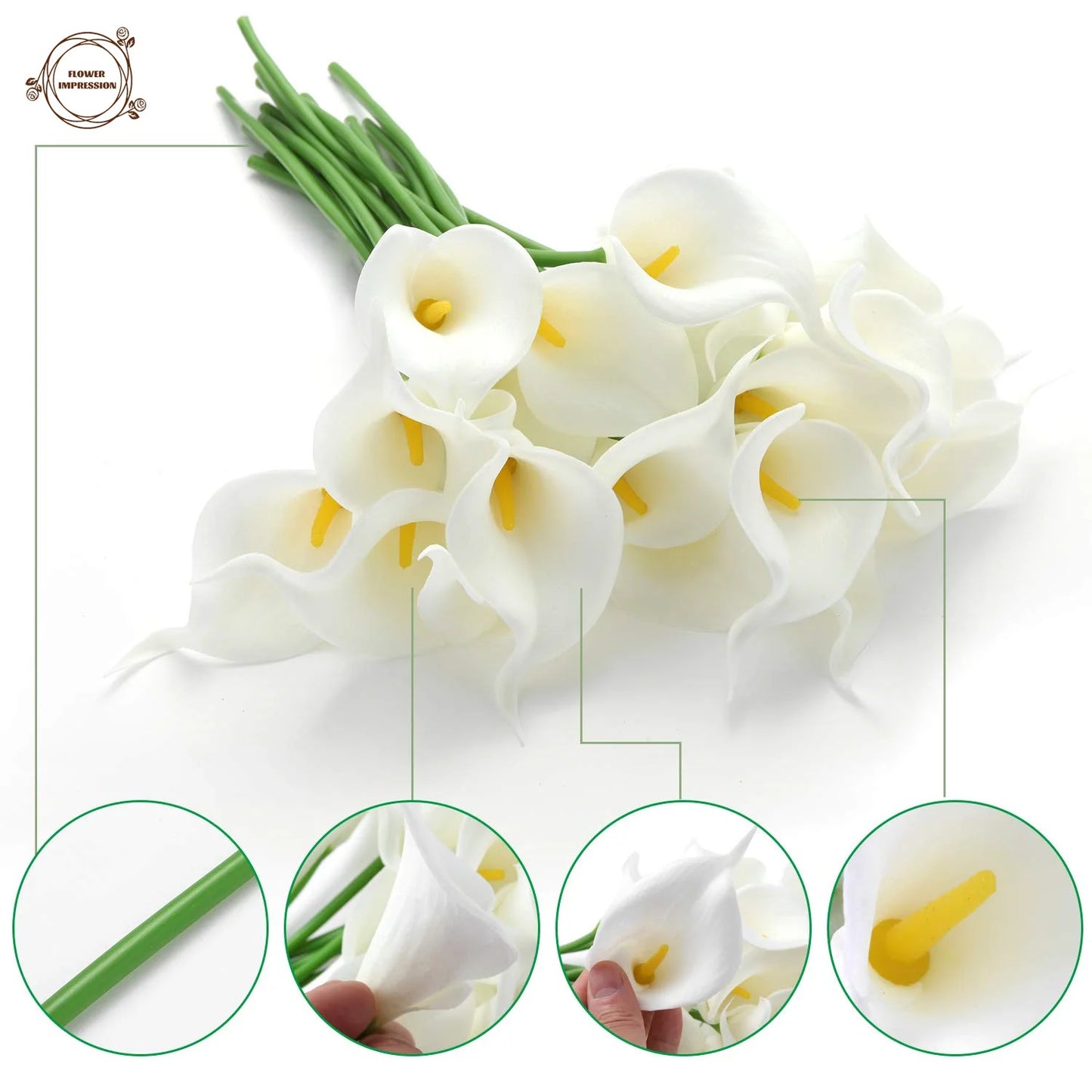 10pcs Artificial Calla Lily Flowers | Wedding & Home Décor