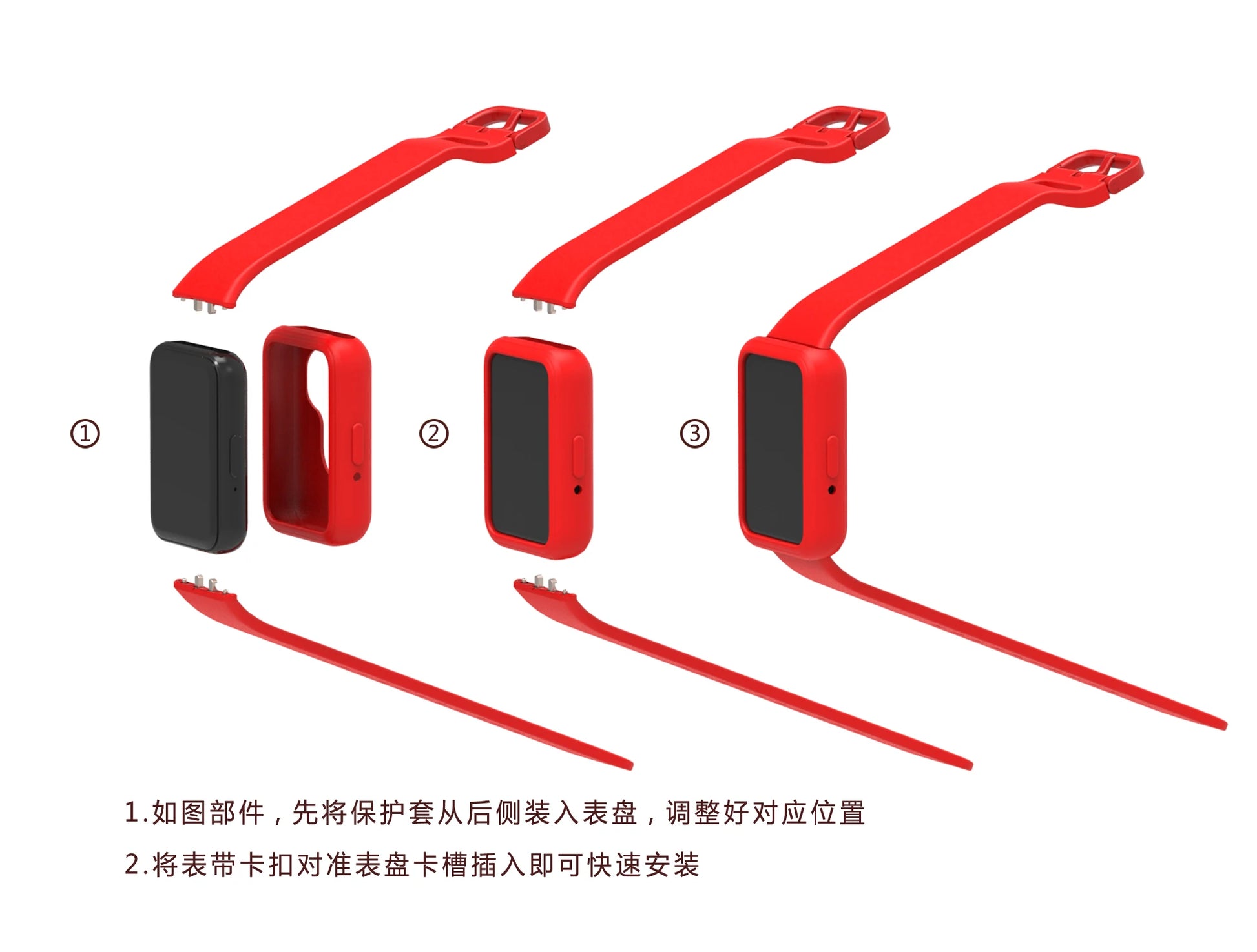 Silicone Strap & Case for Samsung Galaxy Fit 3 SM-R390 Peaceful Pleasures Health and Wellness