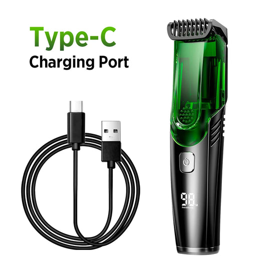 Cordless Hair Clippers for Men Beard Trimming R-Blade Fast Charging Hair Cutting Machine Rechargeable 1-20mm Adjustable Length Peaceful Pleasures Health and Wellness