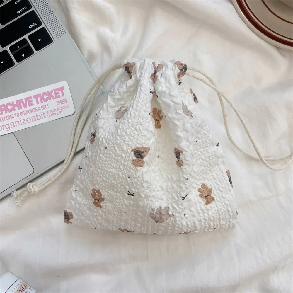Cute Drawstring Pouch – Coin, Jewelry & Cosmetic Storage Bag