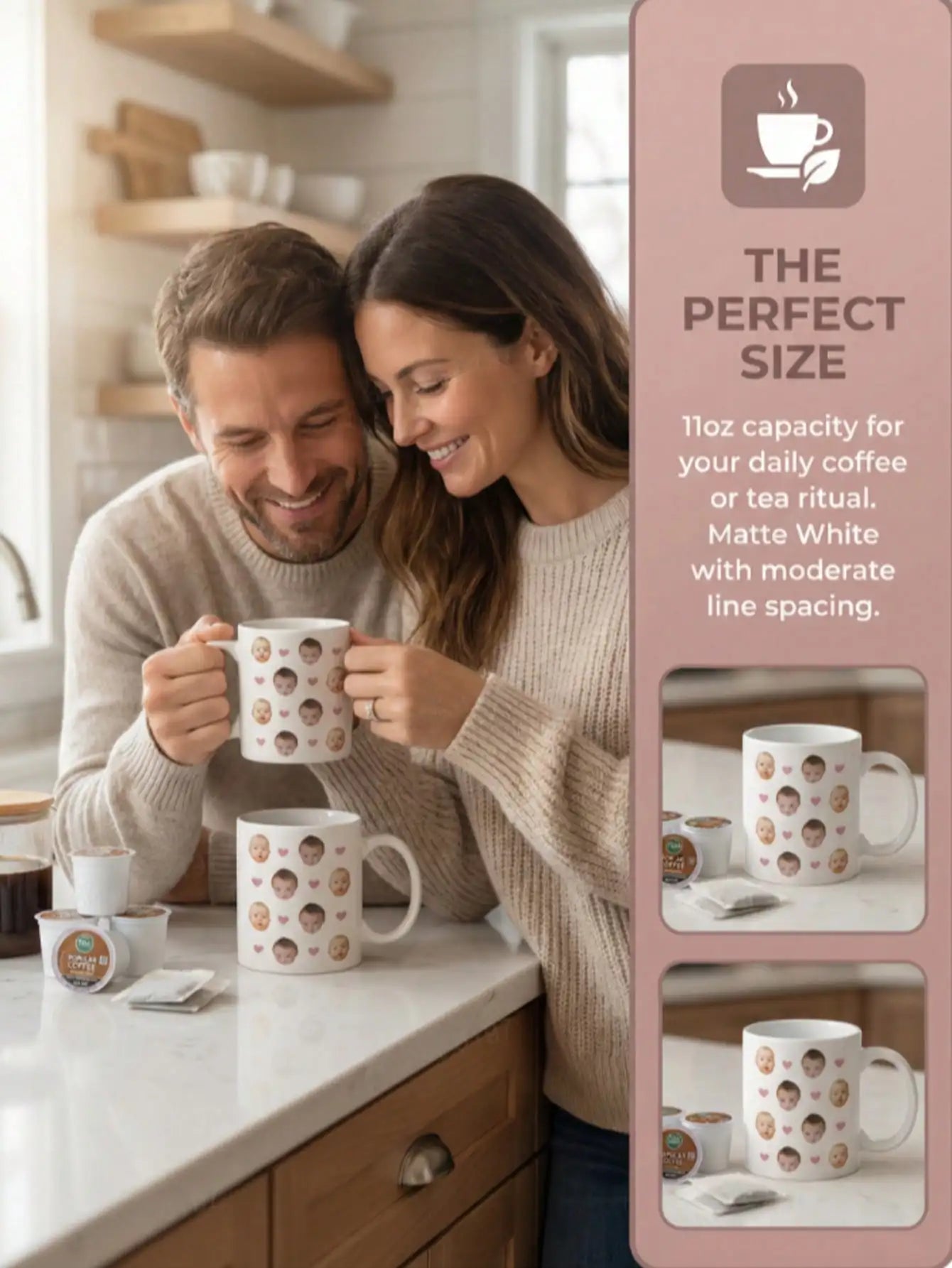 Custom Face Mug Personalized Photo Coffee Mug Personalized Photo Anniversary Mug Graduation Gift Mothers Day Gift Peaceful Pleasures Health and Wellness