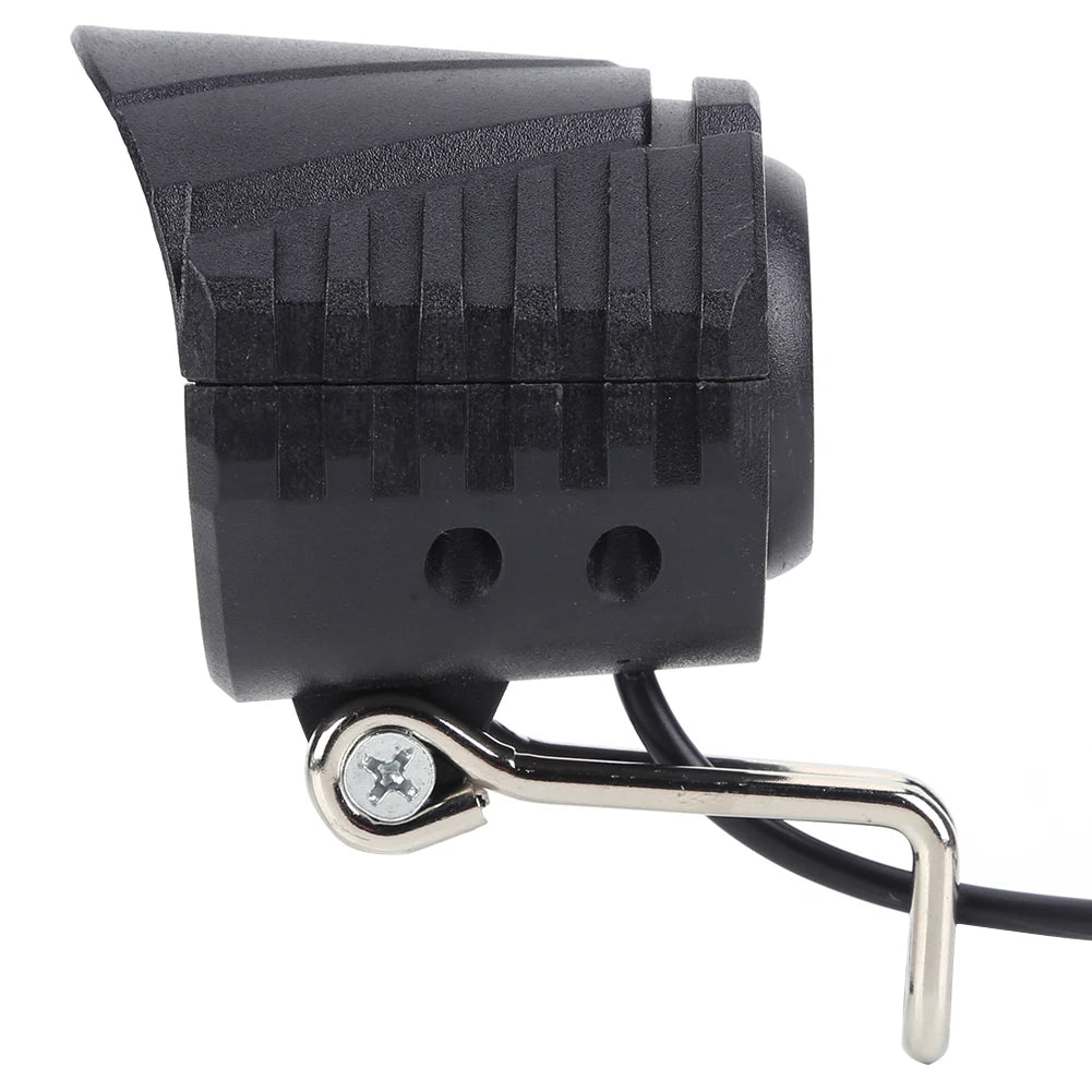 48V Electric Bike LED Front Light & Horn | Easy Install