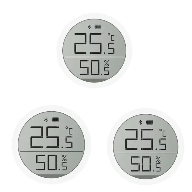 Qingping Bluetooth Temperature Humidity Sensor Lite Version Smart Electric Digital Smart Thermometer For Xiaomi Mijia App Peaceful Pleasures Health and Wellness 3 Pcs China Mainland