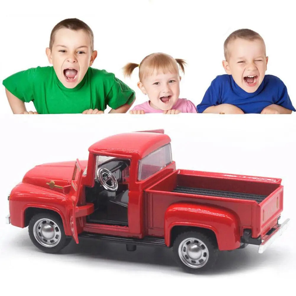 1:32 Diecast Classic Pickup Truck Pull-Back Model Car Toy Diecast Toy Vehicle Peaceful Pleasures Health and Wellness
