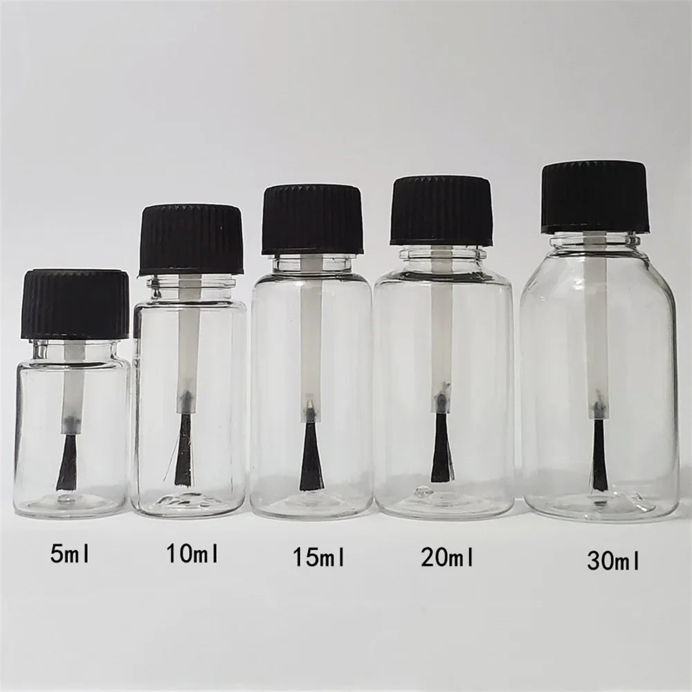 Refillable Nail Polish Bottles with Brush Cap | DIY Craft Jars