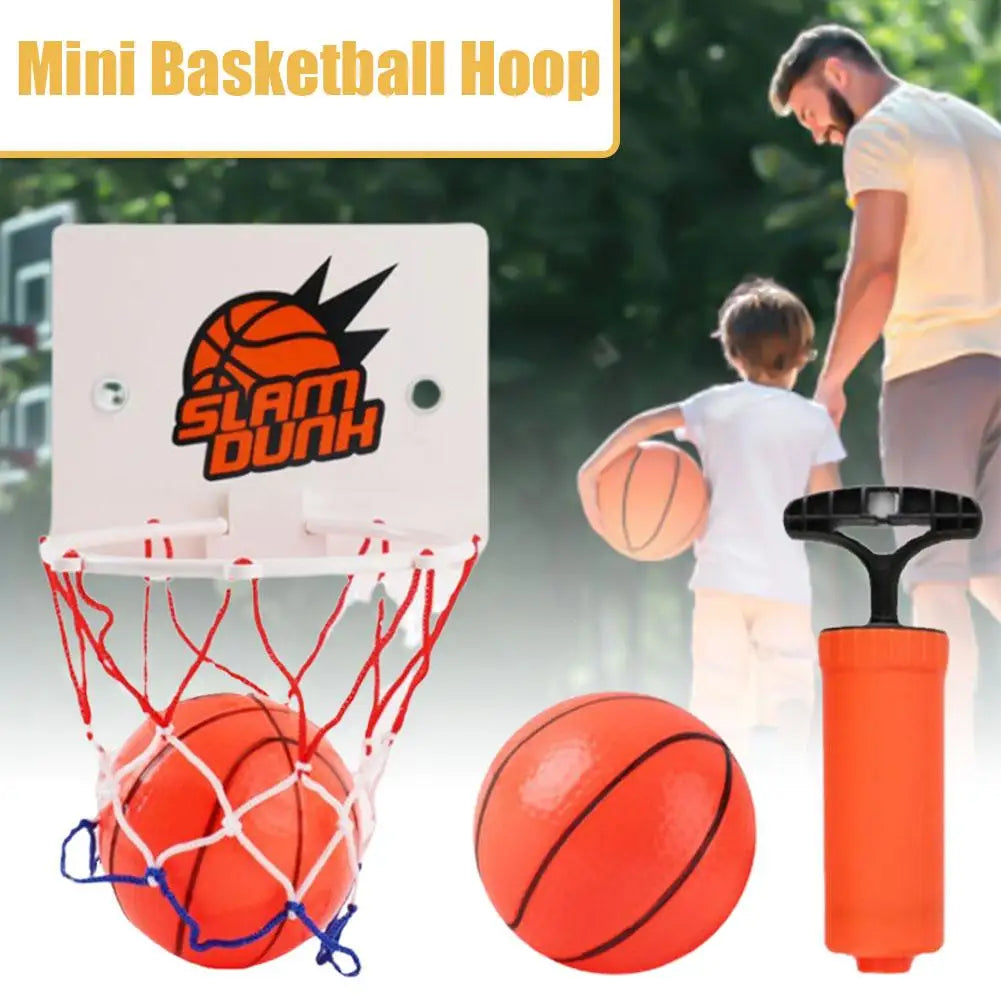 Mini Indoor Basketball Hoop Set with 2 Balls – Suction Cup
