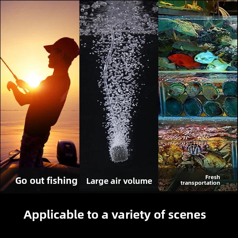 Portable USB Aquarium Air Pump with Air Stone | Fish Tank Oxygen
