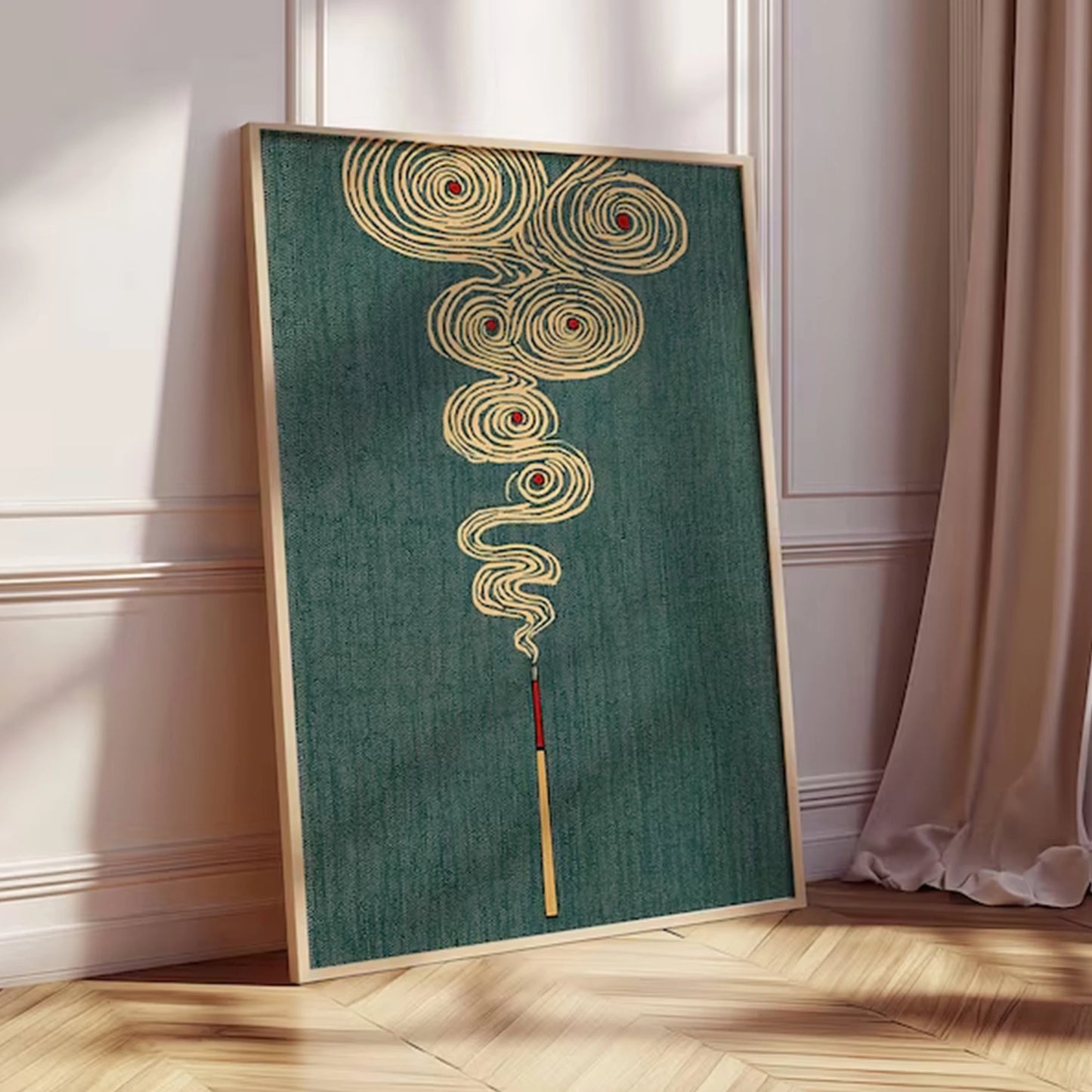 Japanese Meditation Canvas Wall Art Print | Zen Home Decor