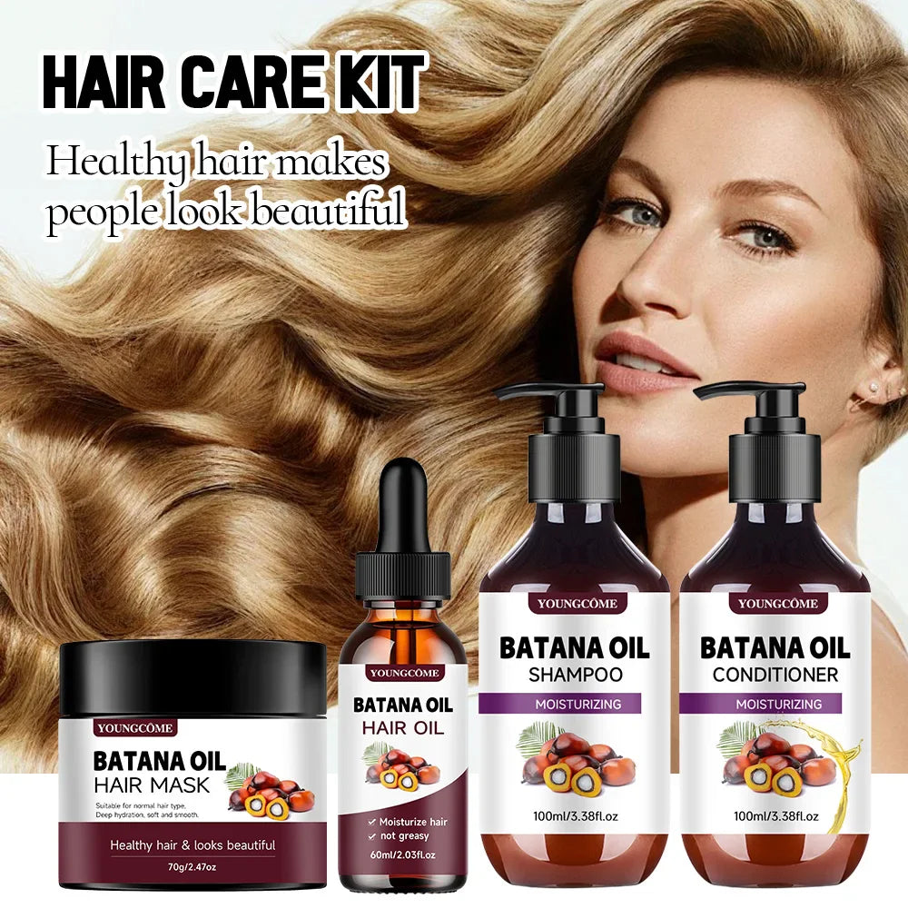 Batana Oil Hair Care Kit – Shampoo, Mask & Keratin Conditioner