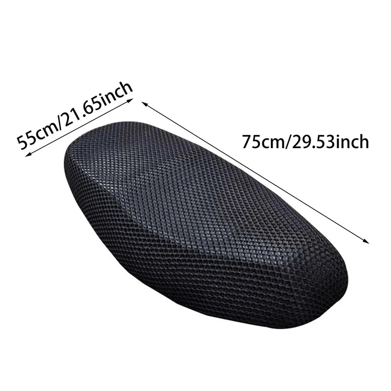 3D Mesh Motorcycle Seat Cover | Anti-Slip Breathable Cushion