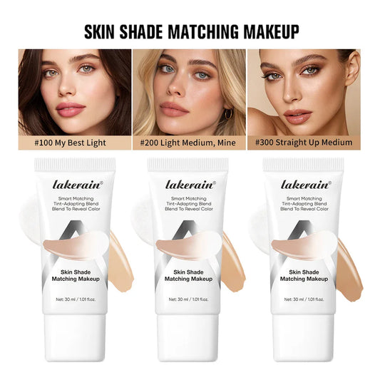 Lakerain Color-Changing Foundation SPF15 – Shade Matching Makeup Liquid Foundation Oasis Select