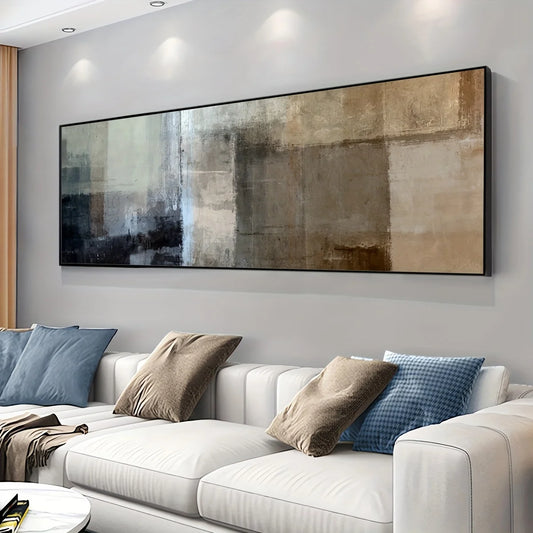 Modern Minimalist Wall Art Large Size Abstract Color Block HD Canvas Oil Paintings Posters Prints Home Bedroom Living Room Decor Peaceful Pleasures Health and Wellness